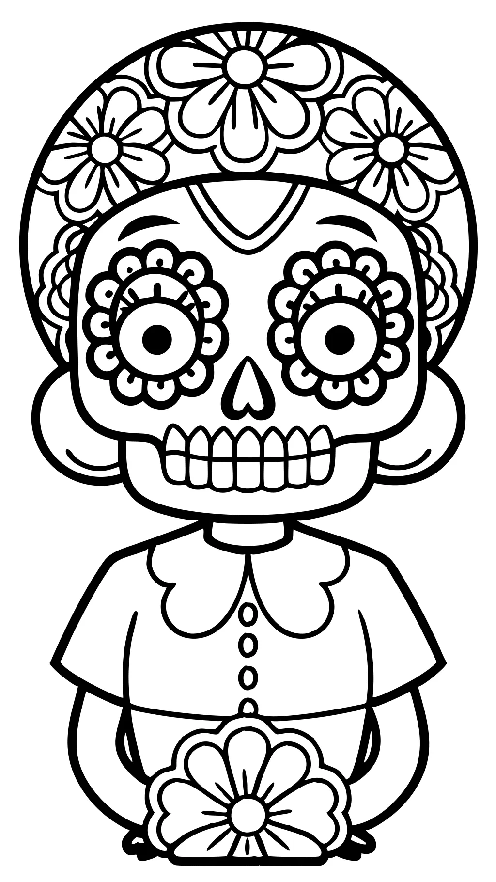 Páginas para colorear de Day of the Dead Day of the Dead